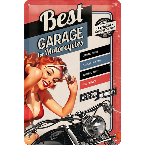 Best Garage - mittleres Schild